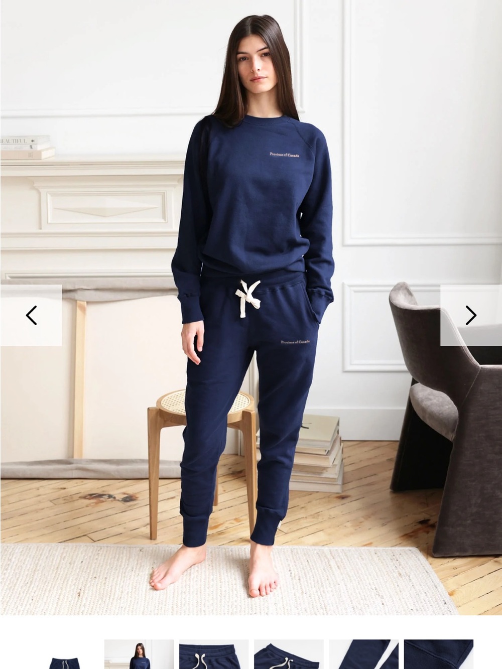 French Terry Sweatsuit in baby blue mint